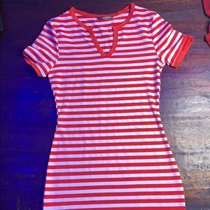 Red & White Dress